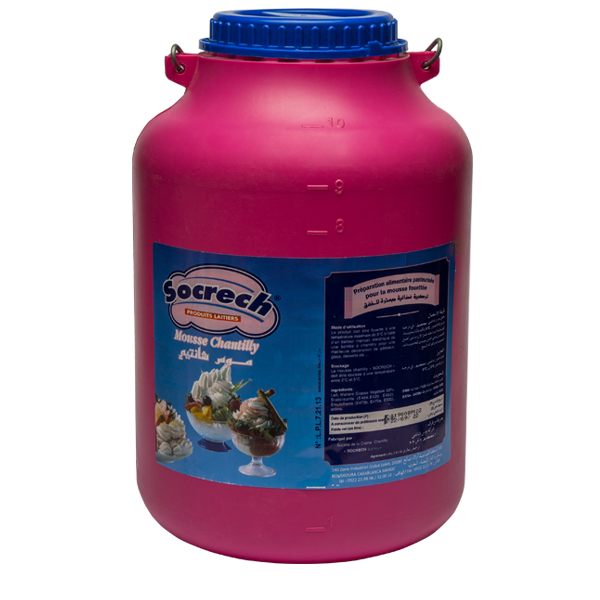 Préparation pour Chantilly bidon - 10 Litres